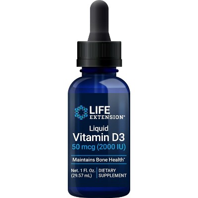 Liquid Vitamin D3 2000 IU by Life Extension  -  1 fl oz Liquid
