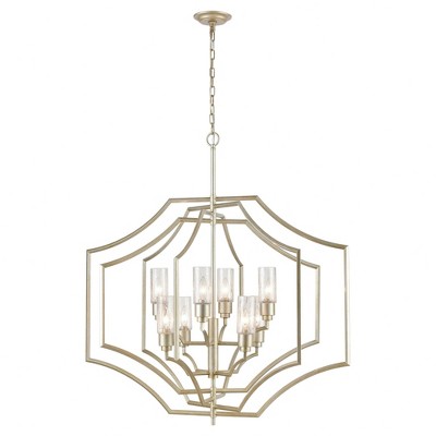 Elk Home Cheswick 8 - Light Chandelier in  Aged Silver