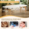 FDW Massage Table Massage Bed SPA Bed 2 Fold Massage Table Heigh Adjustable 73’’ Long PU Portable Salon Bed W/Half Bolsters Sheets Carry Case - 2 of 4