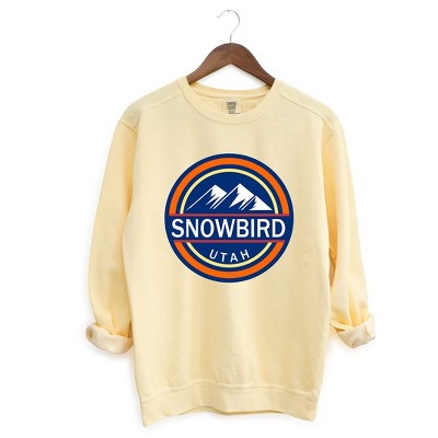 Simply Sage Market Women's  Garment Dyed Graphic Sweatshirt Snowbird Ski Resort
