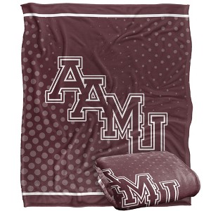 Alabama A & M University Logo Dots Silky 50x60 Blanket, 1 Sided - 1 of 4
