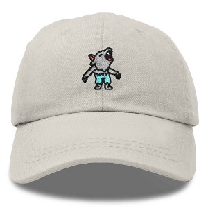 Dalix Werewolf Embroidered Moon Dad Hat Cotton Baseball Cap Adjustable Mens - 1 of 4