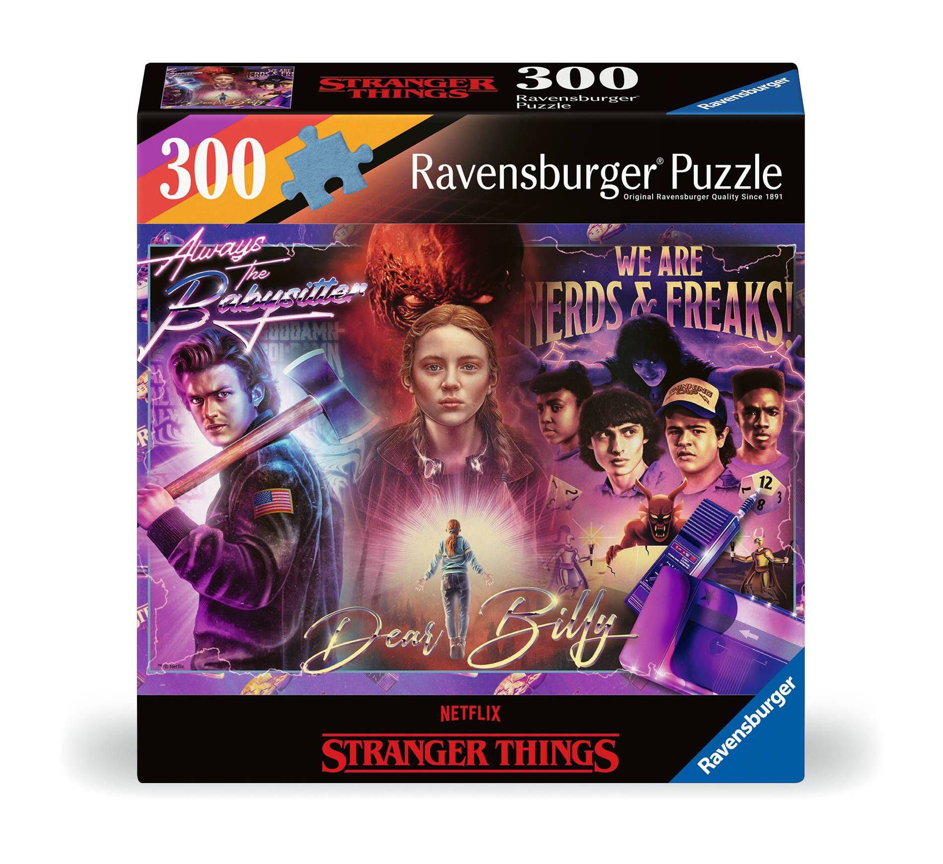 Ravensburger Stranger Things: Dear Billy Jigsaw Puzzle - 300pc: Pop Culture Paperboard Puzzle for Creative Thinking