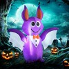 Outsunny 6ft Inflatable Halloween Bat, Halloween Decoration with LED Lights for Garden Indoor Outdoor - 3 of 4