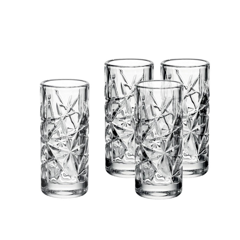 Photos - Glass Godinger Silver Set of 4 Graffiti Shot Glasses