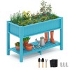 Arceso Elevated Planter Box with Legs and Shelf, 8 DIY Pocket HDPS Raised Garden Bed with Tools, No Crack, Large Outdoor Herb Raised Beds - 2 of 4
