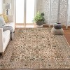Area Rugs for Living Room Bedroom, Large Washable Rug, Vintage Floral Boho Non Slip & Low Pile Carpet Indoor Dining Room and Kids Room - 4 of 4