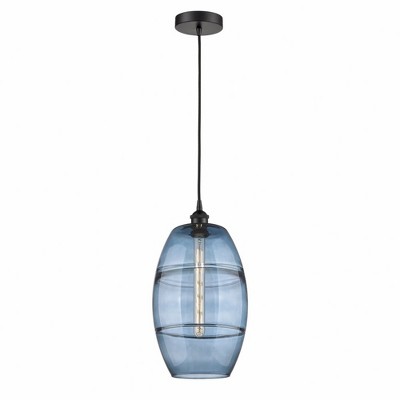 Vaz - 1 Light Cord Hung Mini Pendant In Industrial Style-18.5 Inches Tall and 10 Inches Wide
