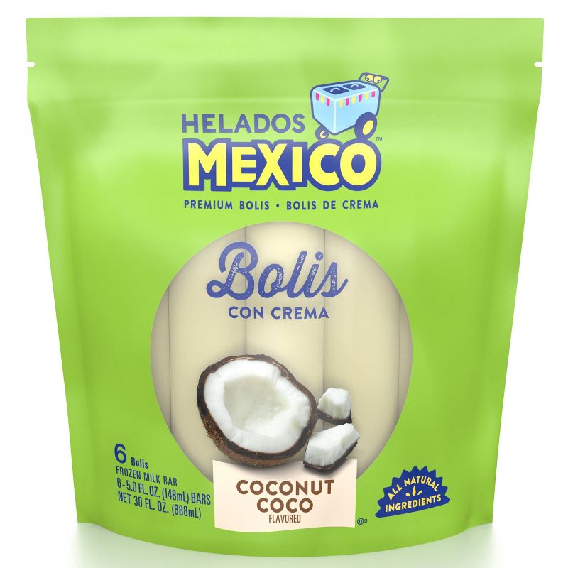 Helados Mexico Frozen Coconut Coco Bolis Con Crema - 30oz/6ct, 1 of 4