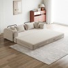 78.7'' Chenille Convertible Folding Sofa Bed with Cylindrical Pillow and Built-In Side Pocket - 4 of 4