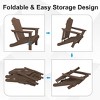 HYLEORY HDPE Outdoor Patio Chair, Folding Adirondack Chair - 4 of 4