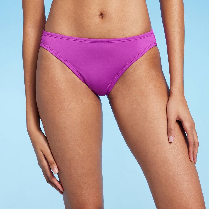 Women's Medium Coverage Hipster Bikini Bottom - Shade & Shore™ Purple, 1 of 7