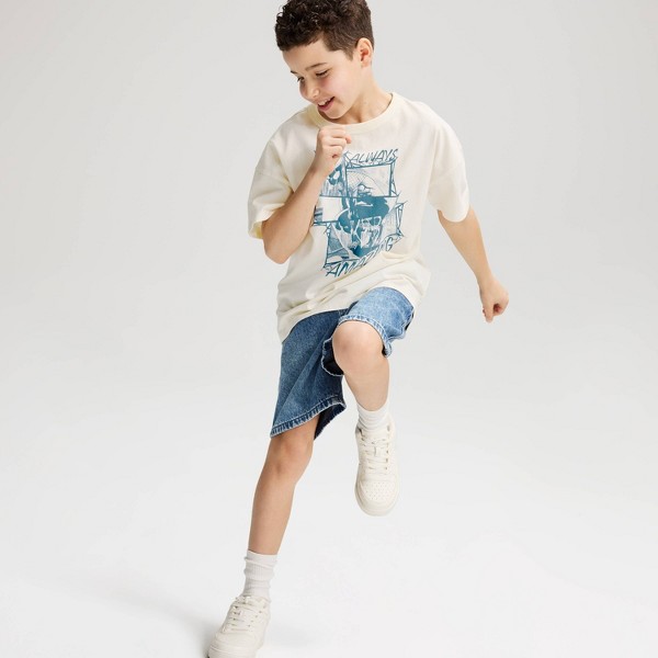 Playera de manga corta para niño, gráfica de Spider-Man - Cat & Jack™ crema 4