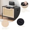 Rattan Storage Bench with Safety Hinges, Flip-Top Shoe Bench, 15mm Wall Plate Storage Trunk, Easy Assembly,  for Entryway,Living Room,Bed Room. - 4 of 4