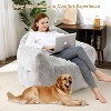 GustoWave Extra Large Bean Bag Chair for Bedroom & Living Room, Light Grey - 3 of 4