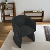 ROOMTEC Accent Arm Chair, Minimalist Style Leisure Backrest Chair, Living Room Barrel Chair, for Bedroom, Office - 3 of 4
