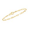 Ross-Simons 4mm Cultured Pearl and 18kt Gold Over Sterling Jewelry Set: 2 Lumachina-Chain Bracelets Size 7 - 3 of 4