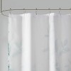 SEVOBAL Shower Curtain Burnout Botanical Floral Design Lightweight Sheer Fabric for Modern Bathroom Style, Seafoam, 72"*72"*0.13" - 4 of 4