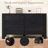 6 Drawer Dresser for Bedroom, Dresser with Drawers & Metal Knobs, Modern Wooden Double Chests of Drawers for Bedroom, Entryway, Hallway - 4 of 4