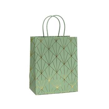 Foil Star Dotted Medium Gift Bag Gray - Spritz™ : Target