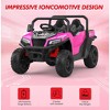 24V Ride On Dump Truck with Remote Control, 2 Seater Electric Toy Car for Kids, All-Terrain Kids Construction Vehicle w/Dump Bed & Shovel - 3 of 4