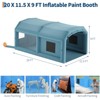 Inflatable Paint Booth, 26x15x11 ft Inflatable Spray Booth Tent Portable Spray Shelter for Car Motorcycle Garage Furniture Parts DIY Painting - 4 of 4