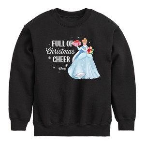 Boys' - Disney - Full Of Christmas Cheer Cinderella Graphic Long Sleeve Fleece Sweatshirt - 1 of 4