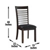 Acacia Hardwood Ally Side Chair (Set of 2) with Vinyl Leather-Look Seat, Kiln-Dried Wood, Mortise-and-Tenon Construction and Hand-Stained Finish - 2 of 4