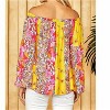 Women's COLORFUL FLORAL PAISLEY PRINT PLUS TOP - Emily Wonder - 2 of 3