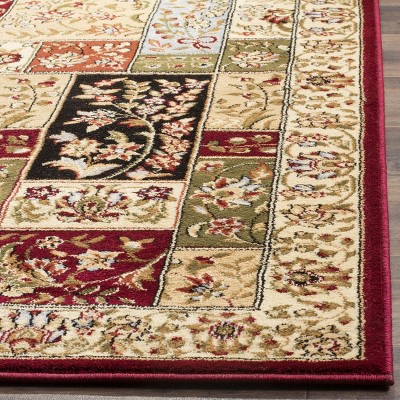 Ivory Elegance 62'' Square Hand-Knotted Synthetic Area Rug