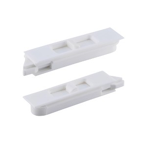 Brixwell 85-1054wa Snap In Tilt Latch Nose Left And Right Hand 3/8" Stile Snap Size 9/32" Nose Size White Finish Pair - 1 of 4