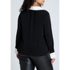 ELOQUII Combo Collared Long Sleeve Shirt - 3 of 4