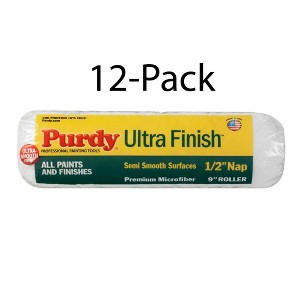 Genuine Purdy 12 Sets of Ultra Finish 2 Multi-Pack 9" x 1/2" Nap Roller Covers 140878200-12PK - 1 of 1