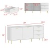 Famapy 3-Doors Sideboard Cabinet With 3 Drawers - 4 of 4