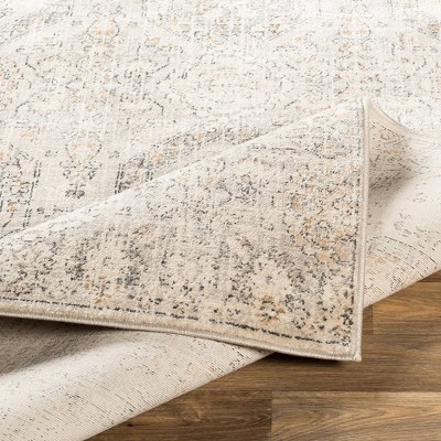 Geelbroek Ivory and Tan Hand-knotted Synthetic Area Rug