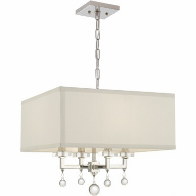 Crystorama Lighting Paxton 4 - Light Chandelier in  Polished Nickel