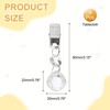 Unique Bargains Crystal Metal Ball Shape Pendant Tablecloth Weight Clips 4 Pcs - 2 of 4