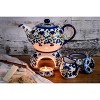 Blue Rose Polish Pottery 9B-16B WR Unikat Cream & Sugar Set - 2 of 2