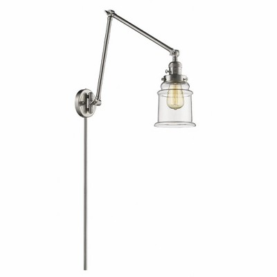 Canton - 1 Light Double Extension Swing Arm Wall Sconce In Industrial Style-30 Inches Tall and 6 Inches Wide
