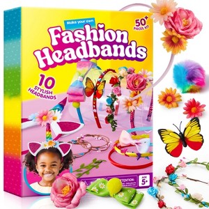 Joyfy Headband Making Kit for Girls, DIY Your Own Fashion Headbands, Hair Accessories Set Arts and Crafts, Gift for Girls Age 6+ - 1 of 4