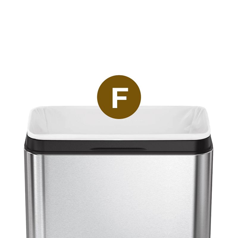simplehuman 25L Code F Custom Fit Trash Can Liner White, 4 of 5