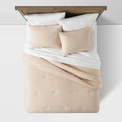 Threshold Sateen Comforter Set Quilted Year-Round Comfort - Picture 14 of 21