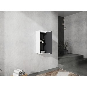 Sapphtopaz Bathroom Cabinet with Float Mounting Design,Bathroom Storage Cabinet with Soft Close Doors,Over The Toilet Storage Cabinet - 1 of 4