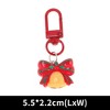 Unique Bargains Christmas Keychain Lobster Clasp Alloy Resin Colorful 1 Pc - 2 of 3