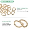 Unique Bargains Durable Multipurpose Iron Non-Welded Dee Rings Metal Buckle for Purse 10 Pcs - 2 of 4