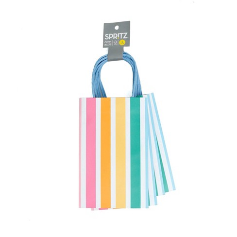 Colorful Stripe Cellophane Bags