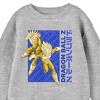 Dragon Ball Z Trunks And Vegeta Youth Boy Heather Gray Crew Neck Sweatshirt - 2 of 3