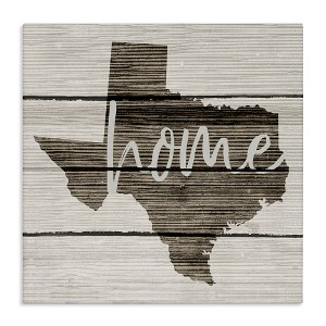 Stupell Industries Texas Rustic Typography Map, 17" x 17" - 1 of 4