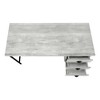 PAGED 55" L Computer Desk, Simple Modern Home Office Desk with 3 Storage Drawers and Metal Base for Office, Study - 4 of 4