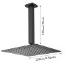 PAGED 10 Inch Rain Showerhead High Pressure Rainfall Showerhead Water Saving for Bathroom,Water Saving - 2 of 4